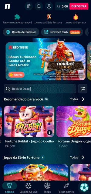 6. Novibet: +15 anos entre os melhores cassinos online Brasil