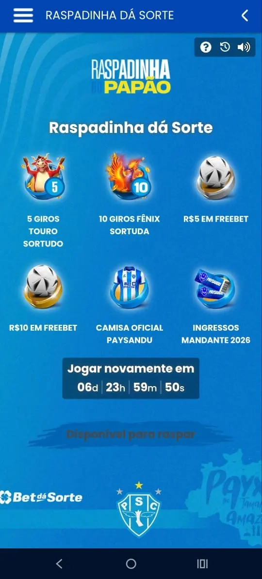 11. Bet Dá Sorte: raspadinha premiada toda semana – melhores cassinos online
